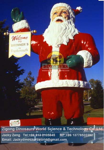 Animatronic christmas santa in holiday christmas day DWC013